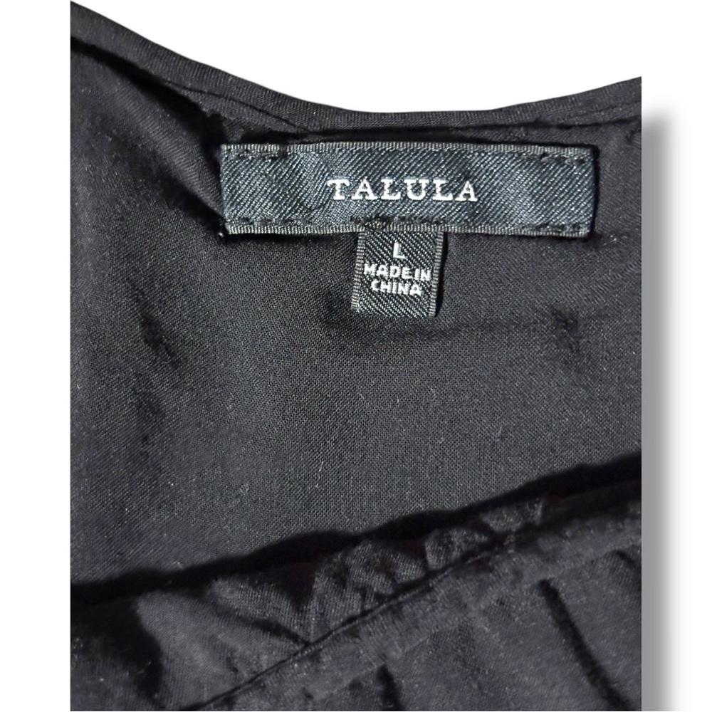Talula Classic Black Sleeveless Skinny Strap Tiered Empire Waist Mini Dress - Picture 8 of 16